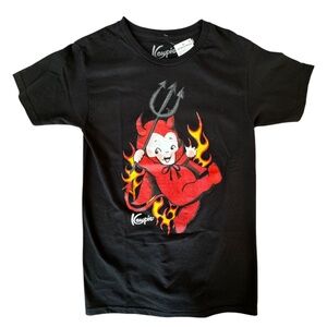 Kewpie® L'il Devil Cotton Graphic T-Shirt in black